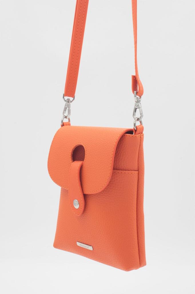 Women's Stylish and Useful Shoulder Bag Orange Rolax Faux Leather Crossbody Phone Bag