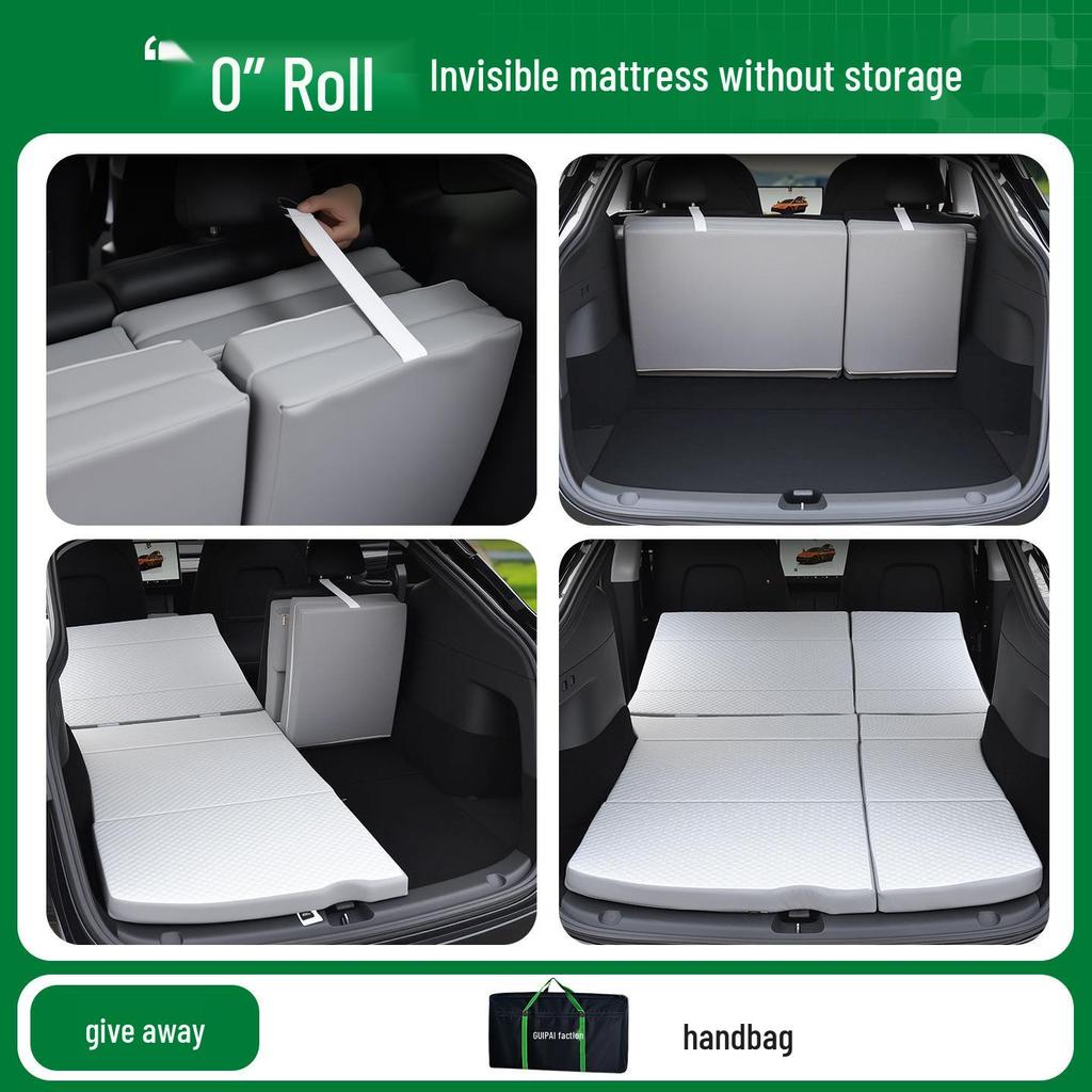 Tesla Model Y Memory Foam Camping Mattress - Folding, No Inflation Needed