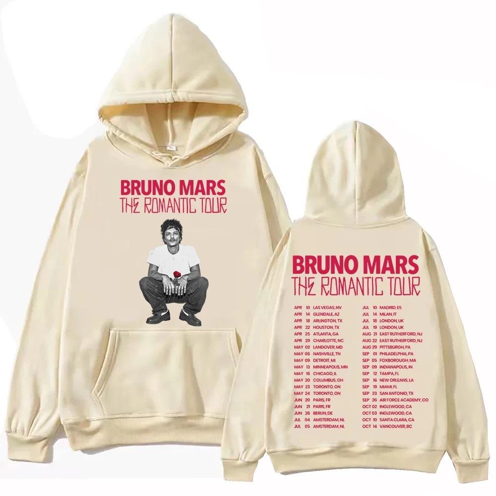 Худи Bruno Mars The Romantic Tour 2026 Мужское Женское Харадзюку С Длинным Рукавом Толстовка Свитшот Подарок