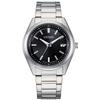 Silver [Citizen] AS1080-65E Men's Wristwatch, Light-Powered Eco-Drive, Radio-Controlled, Waterproof, Silver, Black,