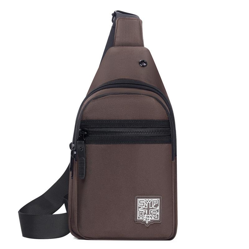 Мужская нагрудная сумка высококлассная большая вместимость на плечо спортивная и повседневная универсальная трендовая нагрудная сумка-мессенджер
