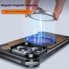 360 ° Rotating Ring Stand Phone Case For iPhone 16 15 14 Pro Max Magsafe Magnetic Stand Walnut Metal Frameless Protective Cover