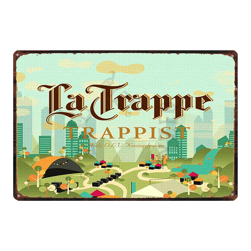 Бельгийское пиво VintageBrugse Zot La Trappe Металлические жестяные таблички для стены Бар Паб Искусство Кухня Кофе Домашний декор 30X20СМ DU-8282A