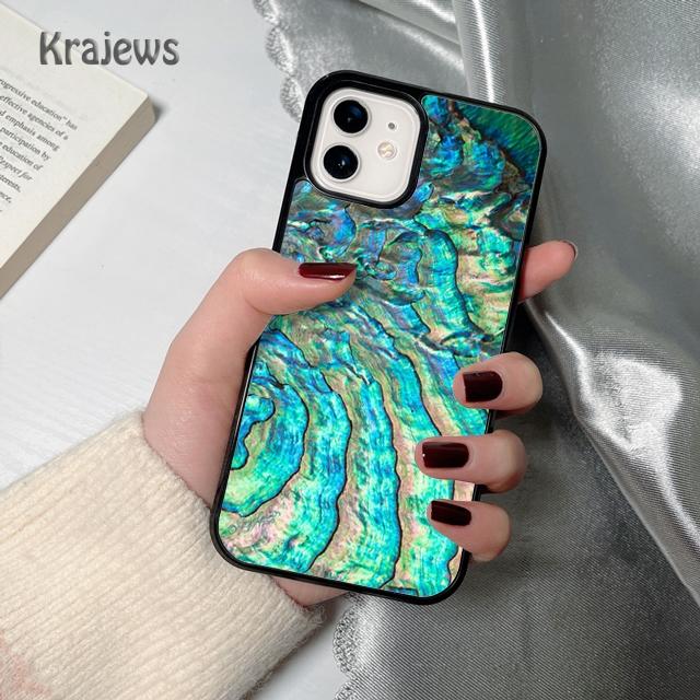 Мягкий чехол-бампер с текстурой раковины морского ушка для iPhone 17 Air 16 15 14 plus 12 13 pro max coque Shell Fundas