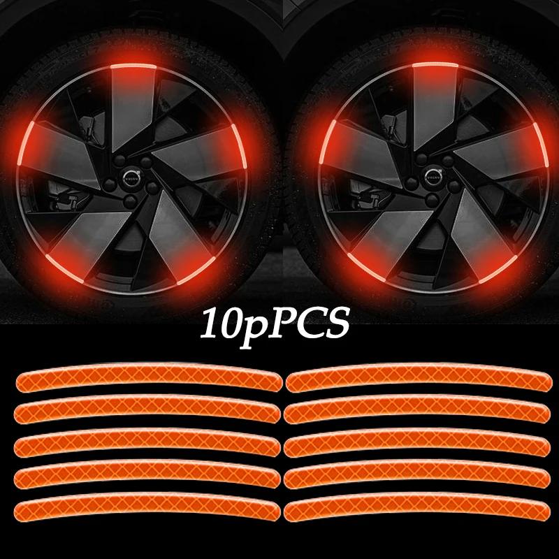 Светоотражающая наклейка на ступицу колеса автомобиля Автонаклейки для Renault Koleos Twingo Scenic Megane Fluenec Latitude Clio 1/2/3 Chrysler 10 шт.
