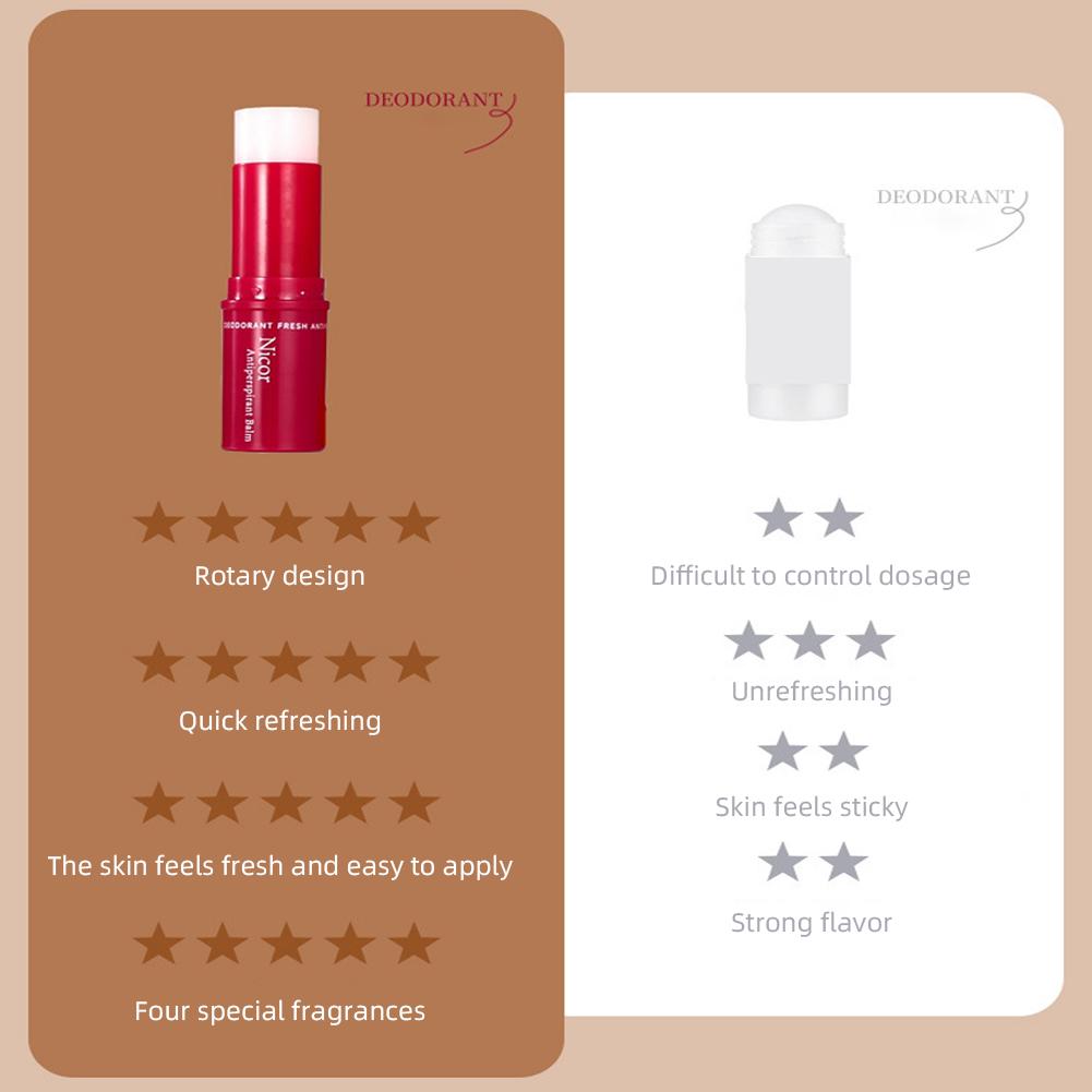 Ароматный крем-антиперспирант, стойкий свежий ароматный твердый парфюмированный бальзам, компактный портативный бальзам для тела, дезодорирующий бальзам
