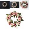 Beautiful Artificial Peony Rose Flower Garland Wreath For Charming Home Decor