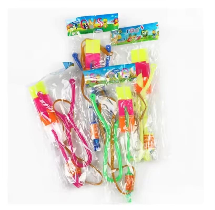 6/10 шт. Рогатка Светящиеся Стрелы Светодиодные Огни Мерцающая Стрекоза Светящиеся Игрушки для Детской Вечеринки Подарки Освещают Небо