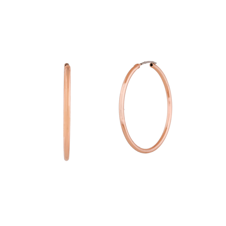 Модные женские серьги-кольца Estele с покрытием из розового золота