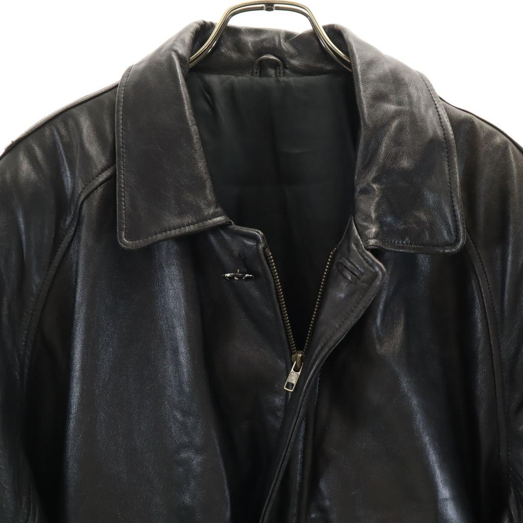 CLIENTI UOMO leather jacket M black Men's Used