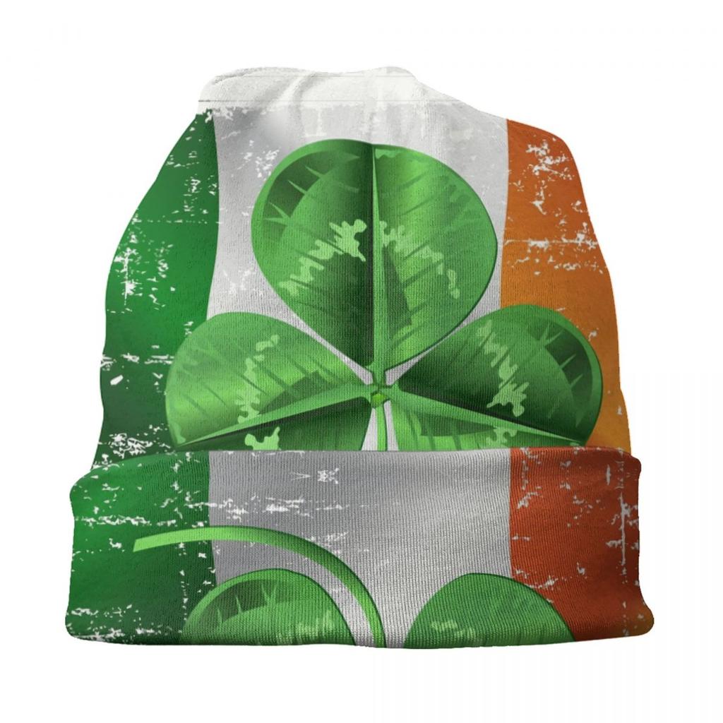 Ирландский трилистник, Ирландский флаг, шапки с черепами, шапки в стиле хип-хоп, зимняя теплая вязаная шапка для взрослых, унисекс, шляпы с капюшоном на день Святого Патрика