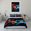 Anime characters with vibrant backgrounds. Bedding sets Duvet cover sets Duvet covers Pillowcases(1*Duvet Cover 2*Pillowcases without duvet insert)