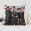 Reversible Printed Pillow Cover DDepeche MMode Fan Gift Home Sofa Decorative Cushion Cover Chair Lumbar Cushion x