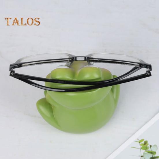 Подставка для очков в виде лягушки, статуэтка животного из смолы, украшение для рабочего стола, держатель для очков, стойка для очков