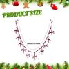 Christmas Bow Banner Decoration 78.74inch Backdrop Hanging Bowknot Garland for Home Wall Dining Room