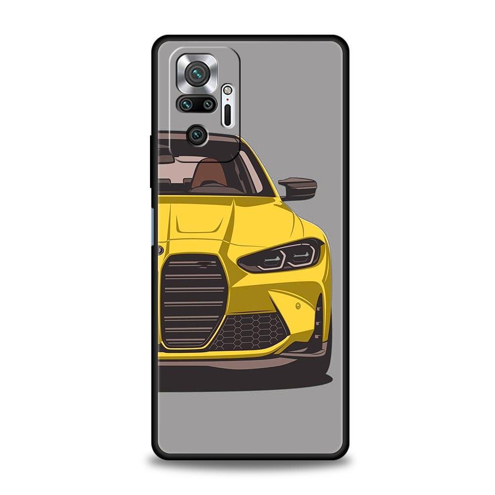 Чехол для телефона для Xiaomi Redmi Note 14 13 12 5G 9S 9 10 11 Pro Plus 4G 9T 14C 13C 12C 10C 9C 9A Cover JDM Type R Civic Sport Car