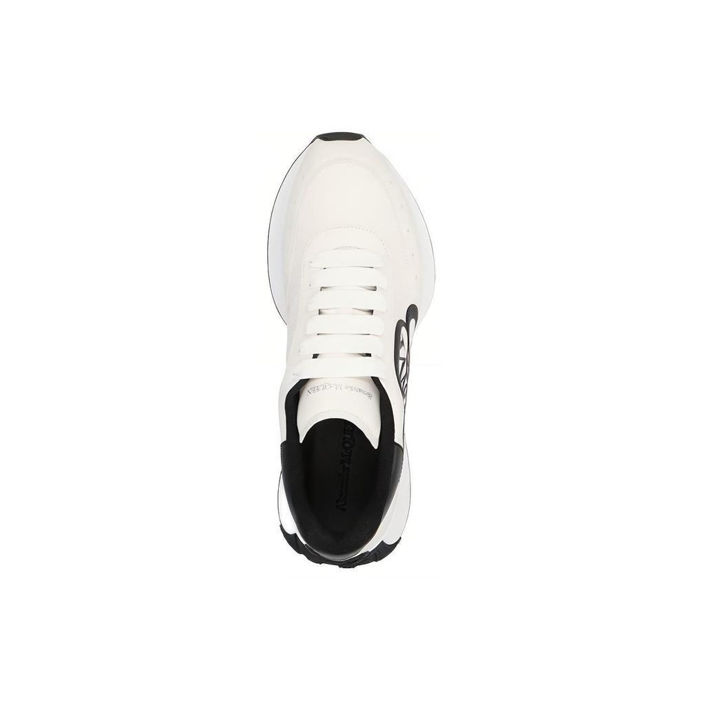 Alexander Mcqueen Спринтерский бегун Белый Черный Гребень 691342WIC959061