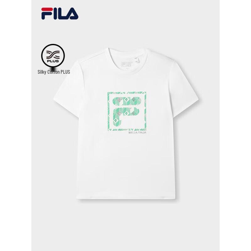 Fila Женская вязаная футболка с коротким рукавом и круглым вырезом