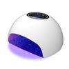 Светодиодная лампа SHINYGEL 18 Вт для гелевых ногтей. Особенности включают уменьшенное тепло при полимеризации, регулируемый дисплей и отсутствие УФ - сенсора, 4-ступенчатый таймер, режим, ориентацию,