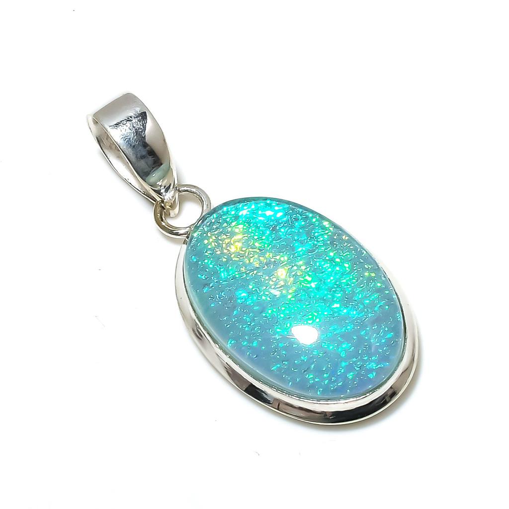 Подвеска Triplet Fire Opal, драгоценный камень Triplet Fire Opal, подвеска из стерлингового серебра 925 пробы, подарок на День благодарения, целебные хрустальные украшения для подарков