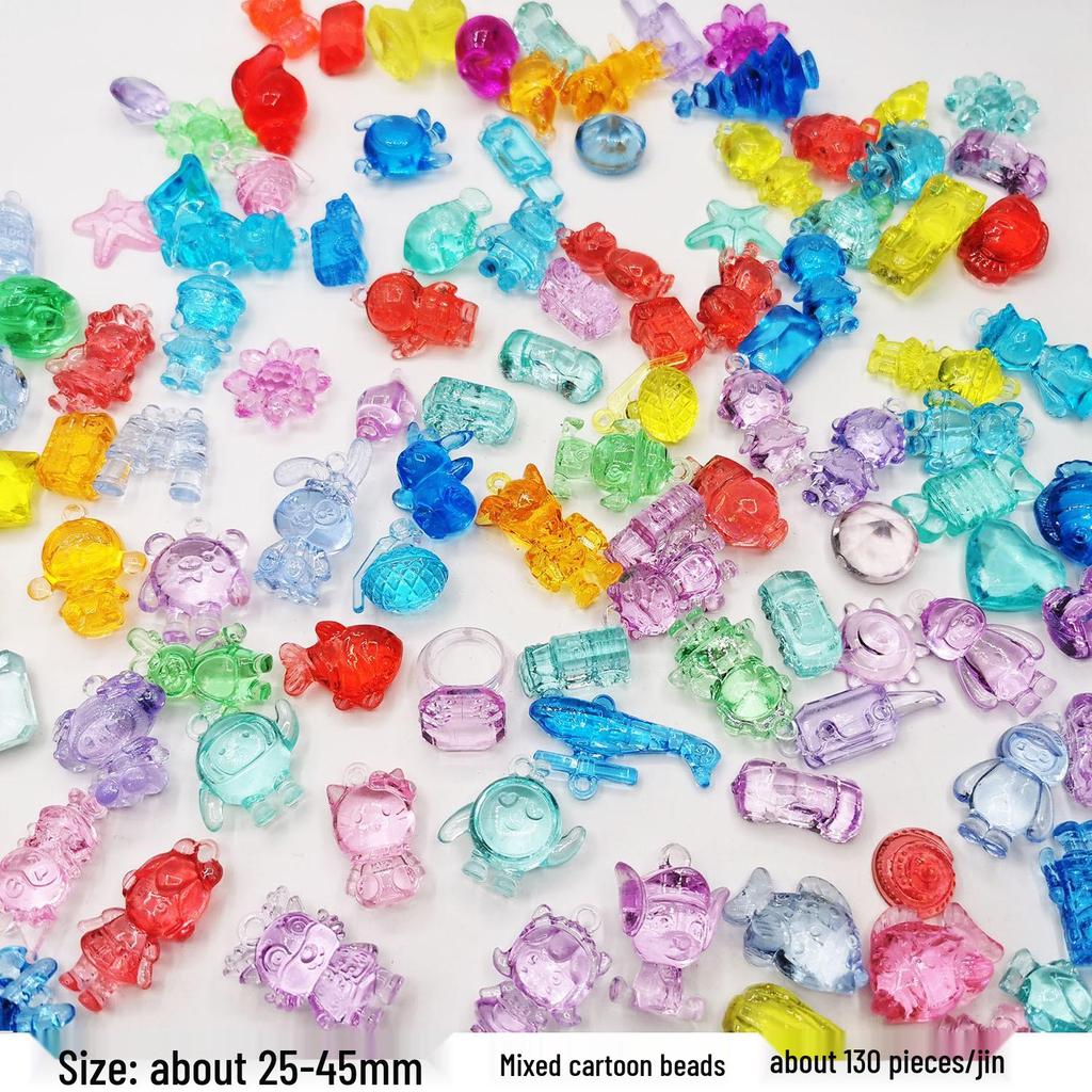 Colorful Mini Acrylic Milk Bottle Cartoon Ornaments - Cute Handmade DIY Decorative Accessories