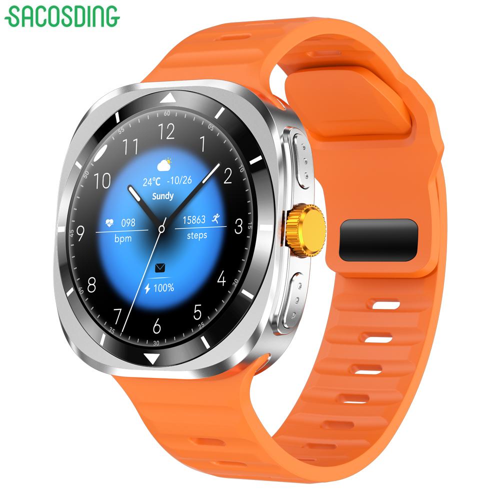 2024 Новые NFC-часы F7 Ultra Bluetooth Call Smart Watch Мужские AMOLED-экраны Многофункциональные спортивные фитнес-трекеры Женские умные часы для здоровья