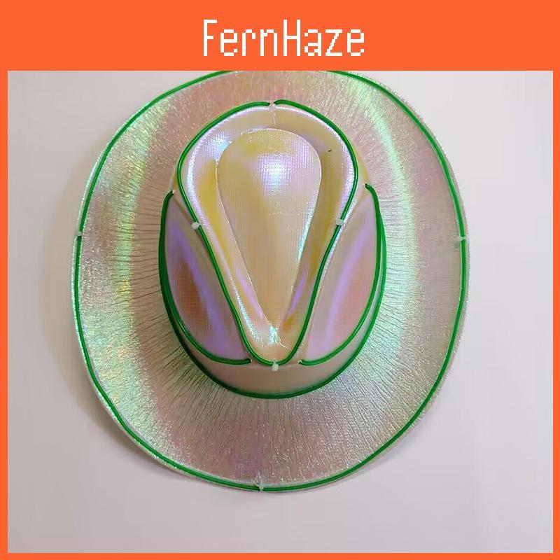 Eye-catching Sparkling Silver Pink Light-up Jazz Hat For Festivals And Holidays