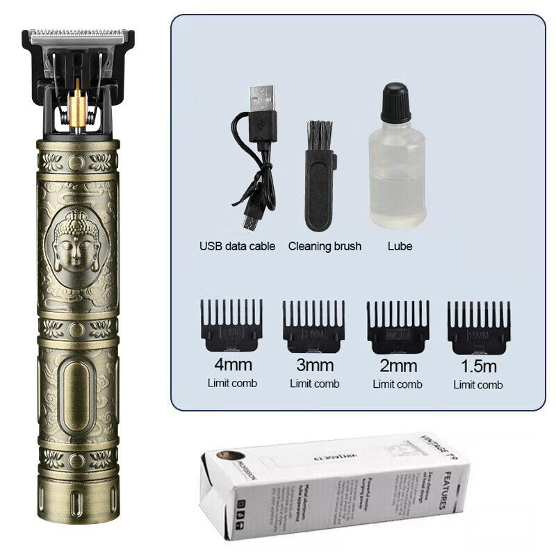 Профессиональная USB-электрическая бритва для стрижки волос для мужчин, триммер для лысых волос и машинка для стрижки бороды для парикмахерской