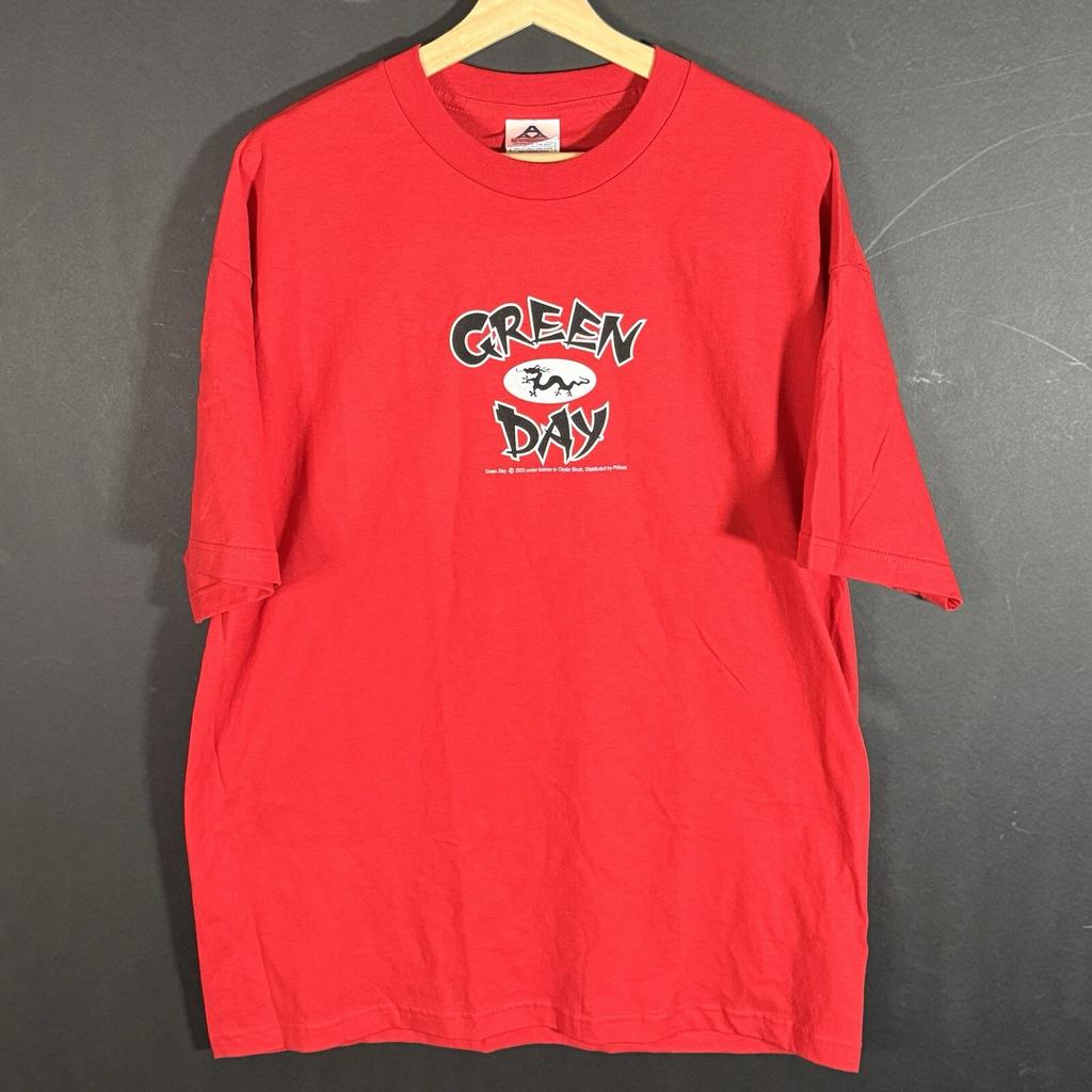 Vintage 2003 Green Day Dragon Graphic T-shirt Size XL