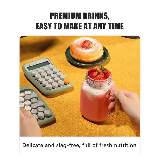 USB Wireless Automatic Mini 400ML 6 Blades Portable Blender Small Size Portable Juicer Blender Mini Vegetables Fruits Juicer Electric Juicer