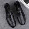 Genuine Leather Men's Shoes New Trendy Casual Slip On Formal Loafers Handmade Moccasins Breathable Male Driving Shoes Sneakers