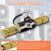 HVAC Valve Core Removal Tool,Valve Core Remover Taller Tool,1/4"& 5/16" Dual Valve Mega Flow Vacuum-Rated Valve Core Removal Tool,20 Microns