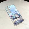 B-Blue Archive Anime The Animation Transparent Shockproof phone Case For Samsung S25,24,21,22,23,30,20,Ultra,Plus,Fe,Lite