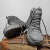 Новые мужские ретро рабочие ботинки с высоким берцем, нескользящие и прочные походные ботинки, удобная тактическая пустынная уличная мужская обувь