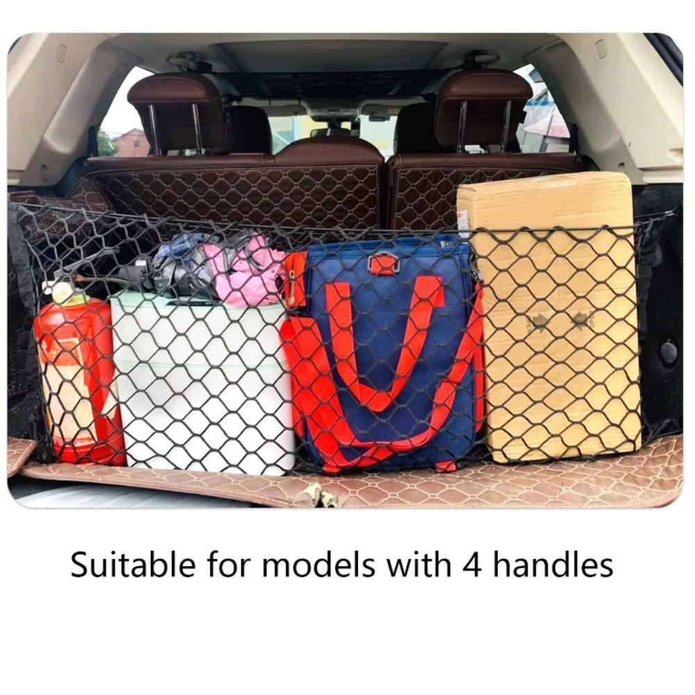 Universal Trunk Storage Net Double Layer Luggage Mesh Net Car Mesh Storage Bag Back Rear Seat