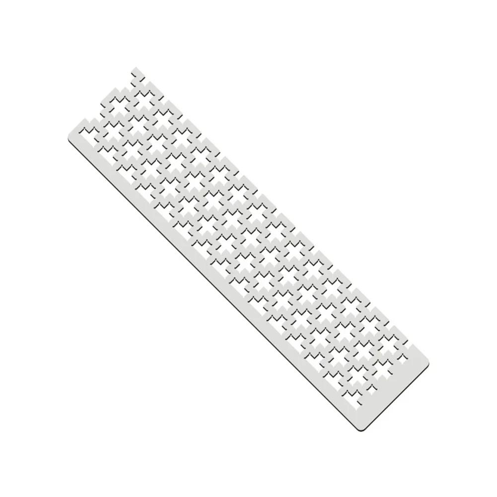 125 5D Diamond Painting Ruler Adjustment Fix Tool Metal Diamond Mesh Ruler Plum Blossom Grid Square Drill 10g/12g for Art Crafts