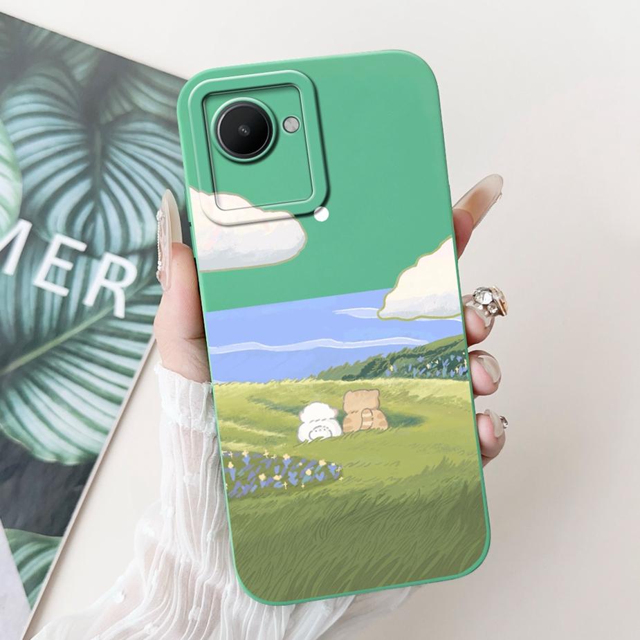 For Realme C30 Case Realme C30s RMX3690 Cute Fashion Cartoon Cover Soft Silicone Phone Case For Realme C30 C30s RealmeC30 Bumper