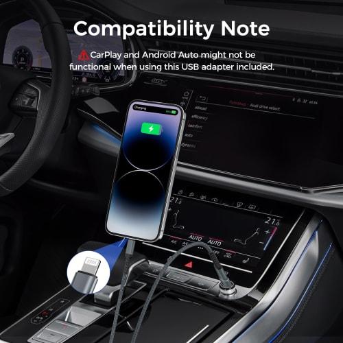 Кабель для зарядки USB C Lightning 3 м и USB-адаптер, сертифицированный MFI кабель Lightning для iOS, шнур для быстрой зарядки Type C PD, совместимый с iPhone 1