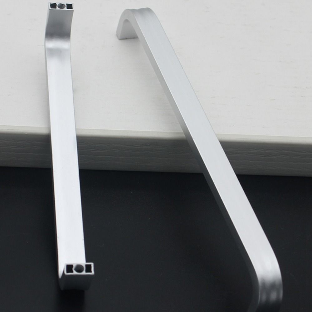 Серебряная мебельная ручка 64мм/96мм/128мм Дверные ручки Дверной шкаф Прямая ручка Шкаф