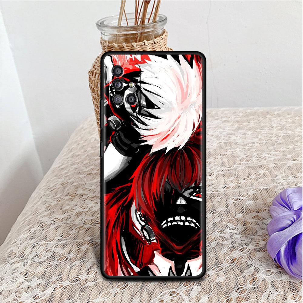 Чехол для Samsung Galaxy A52 A12 A51 A32 A71 A21s A22 A11 A02s A03 A23 A13 A53 A41 A31 A72, мягкий чехол для телефона в стиле аниме Tokyo Ghoul Sac