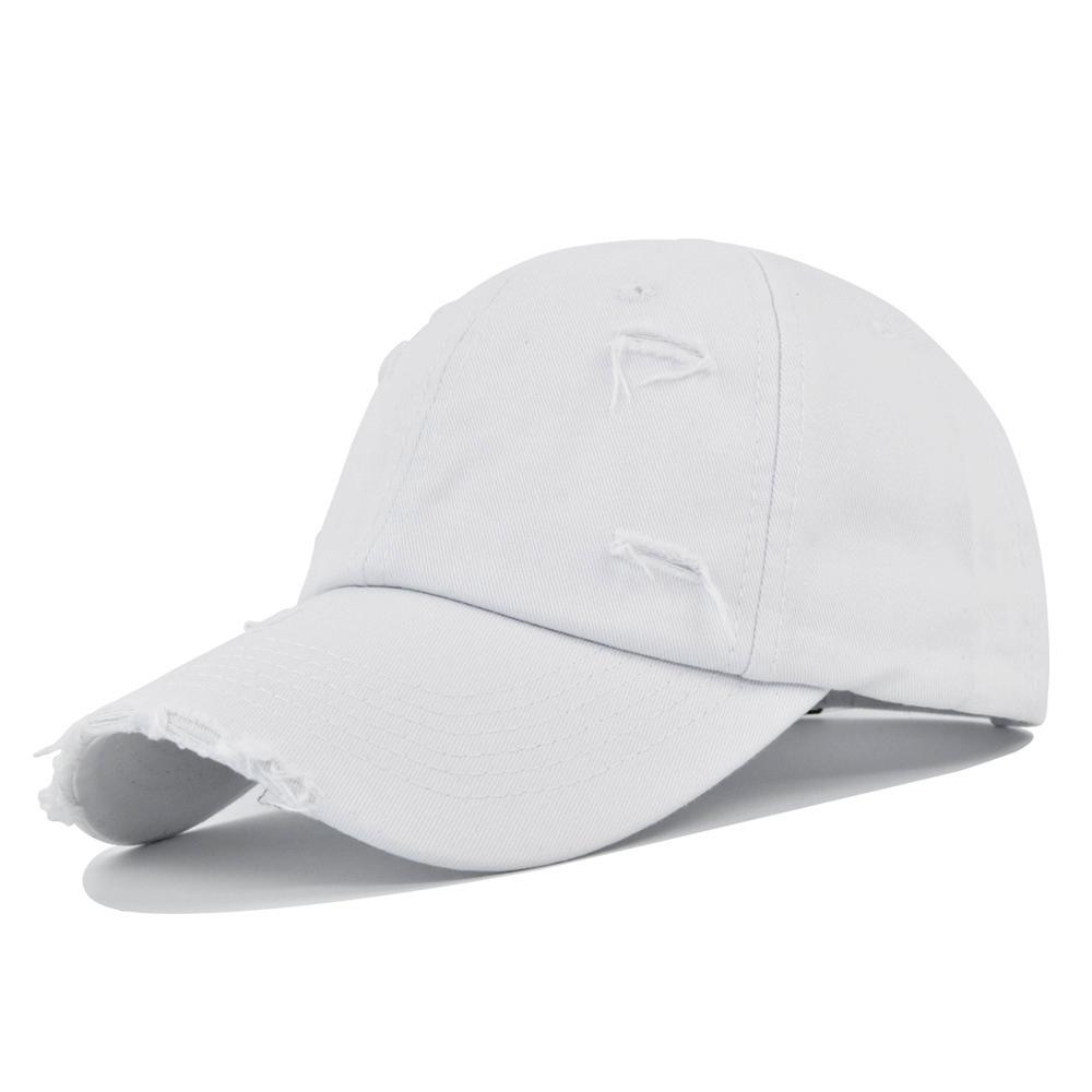Baseball Cap Snapback Hat Pure baseball cap Water washing Hole Spring Autumn Cap Hip Hop Fitted Cap For Men Women