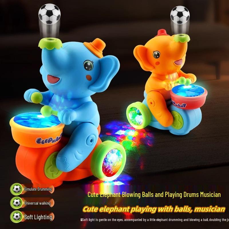 Smart Baby Elephant Toy with Lights, Sounds, and Floating Balls for Early Education (0-3 Years)