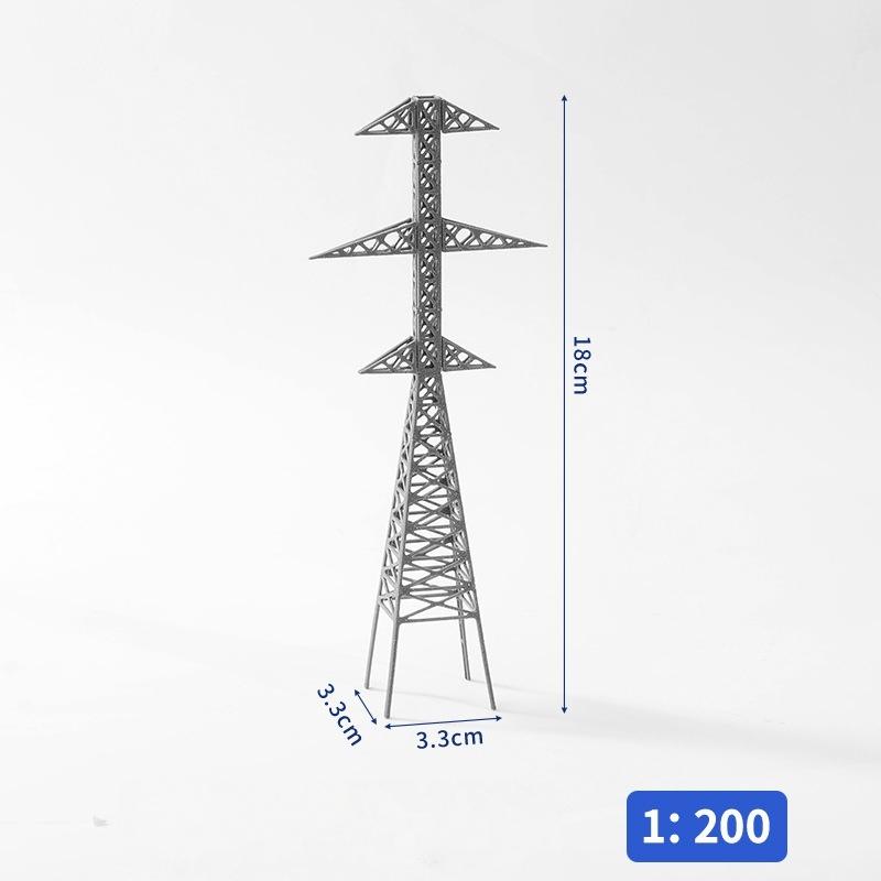 1шт 1:100/1:200 Башня Высокого Напряжения Моделирование Железная Дорога Поезд Песочный Стол Сцена Макет Сборка Игрушки Мини Модель Электростанция Башня