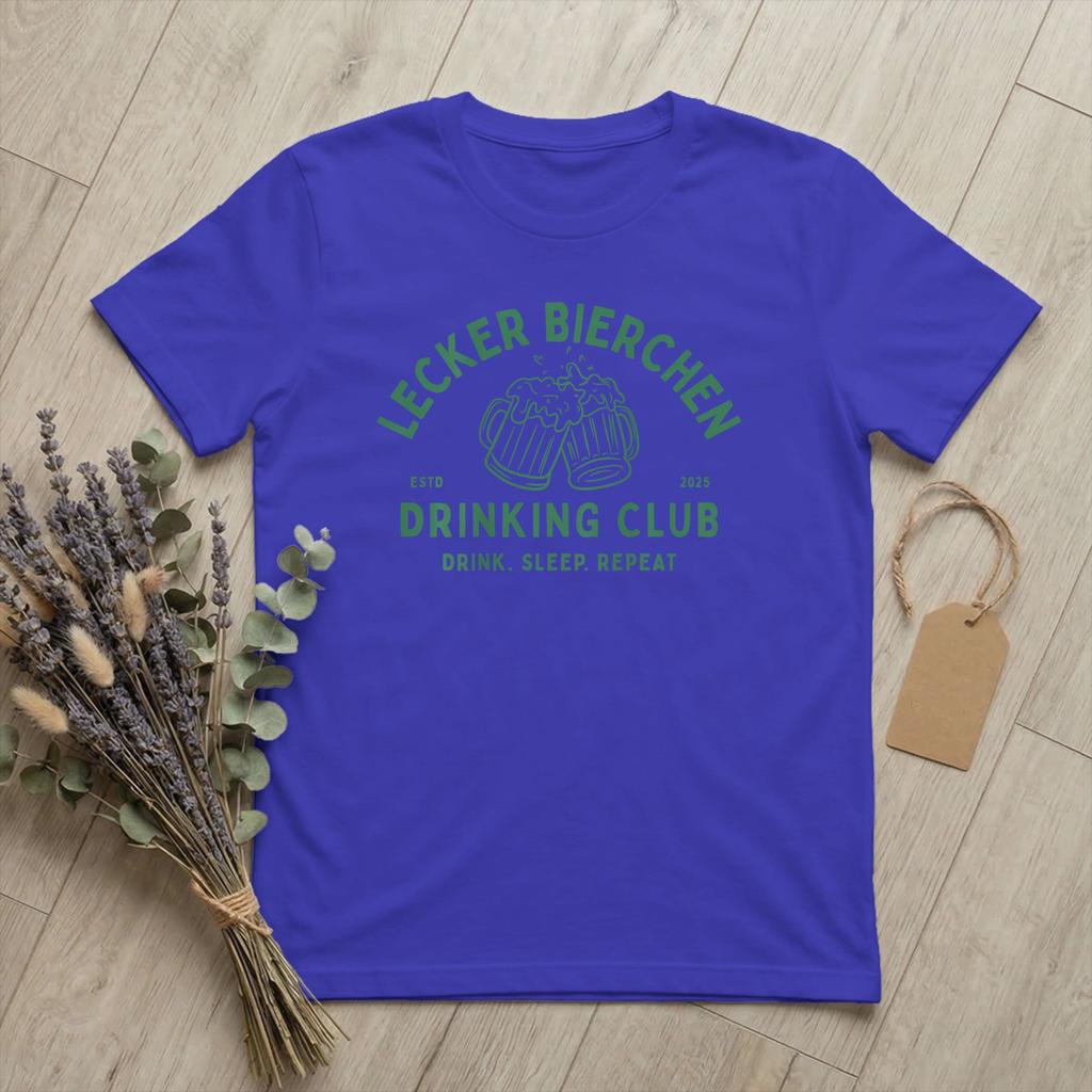 Unisexs Lecker Bierchen Club Beer T Shirt Malle Daydrinking 100 Cotton merch Amazing Short Sleeve Round Collar Tee Shirt TShirt