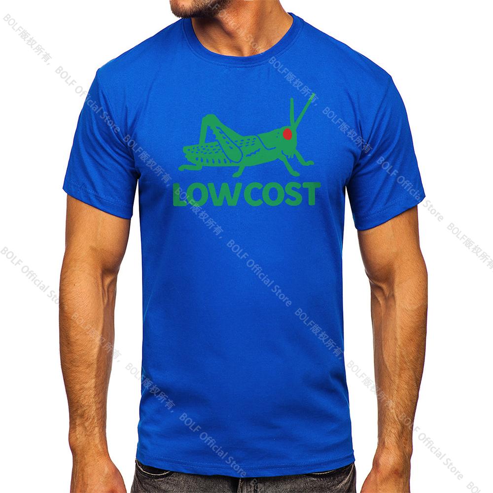 Men's The Lowcost Printed Funny T-Shirt 100% Cotton Oversized Casual Graphic Tees for Men Women Summer Tops