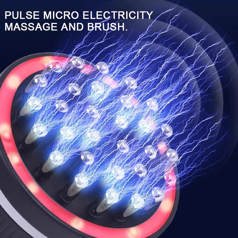 Меридианная щетка Портативная интеллектуальная массажная щетка для тела Ручной инструмент Гуа Ша Вибрация Облучение красным светом Все тело