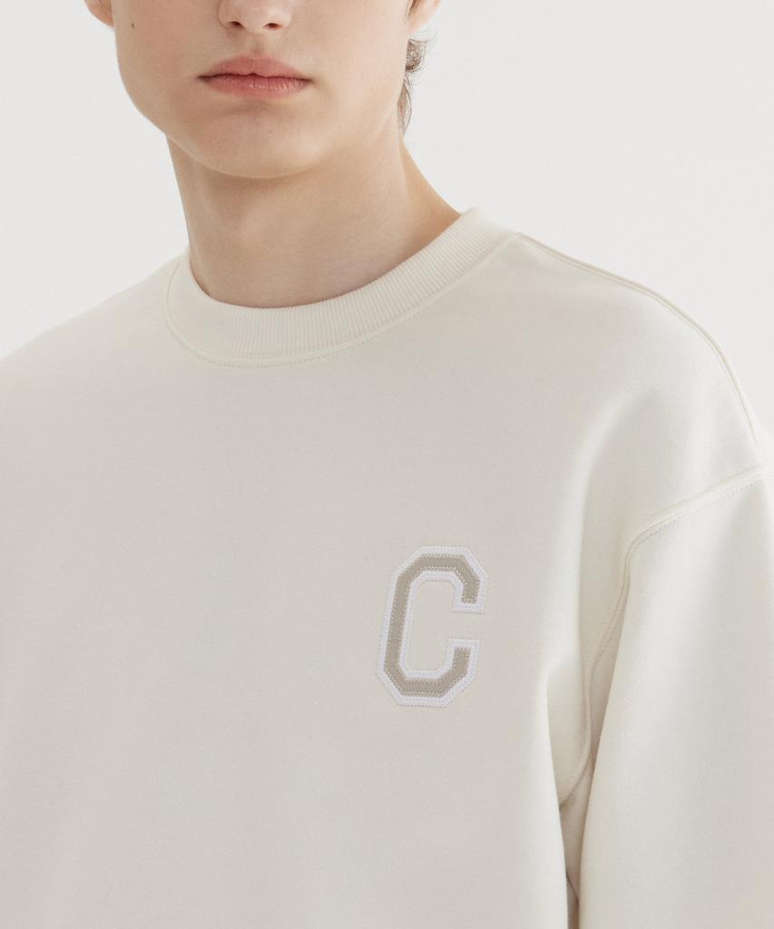COVERNAT C Logo Sweatshirt Ivory
