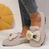 Мода 2024 года, зима, новый стиль, удобная модная повседневная обувь из хлопка, нескользящая, плюшевая, теплая, плоская, женская спортивная обувь