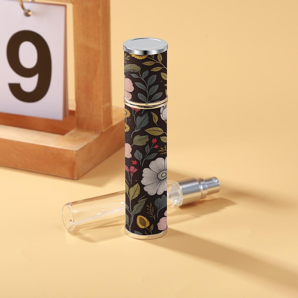 Пульверизатор из ПУ кожи, Флакон-атомайзер для цветочных духов, Контейнер для аромата с ультрадисперсным распылением, Для путешествий