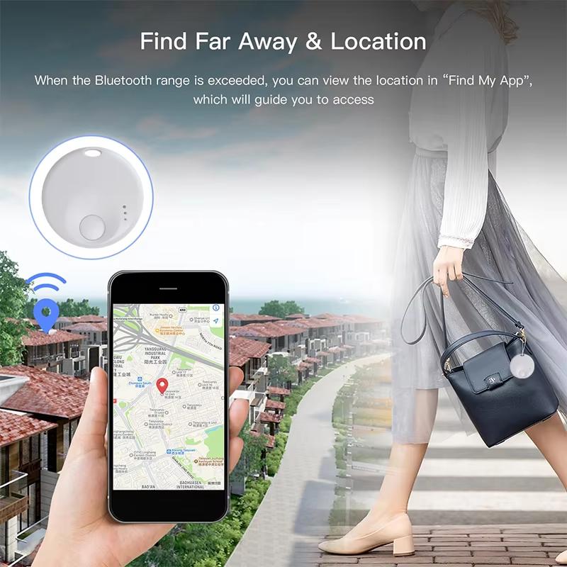 Новая мини-умная бирка, Bluetooth-трекер для багажа. Работает с Apple Find My (Только iOS), Локатор предметов для ключей, багажа, рюкзака